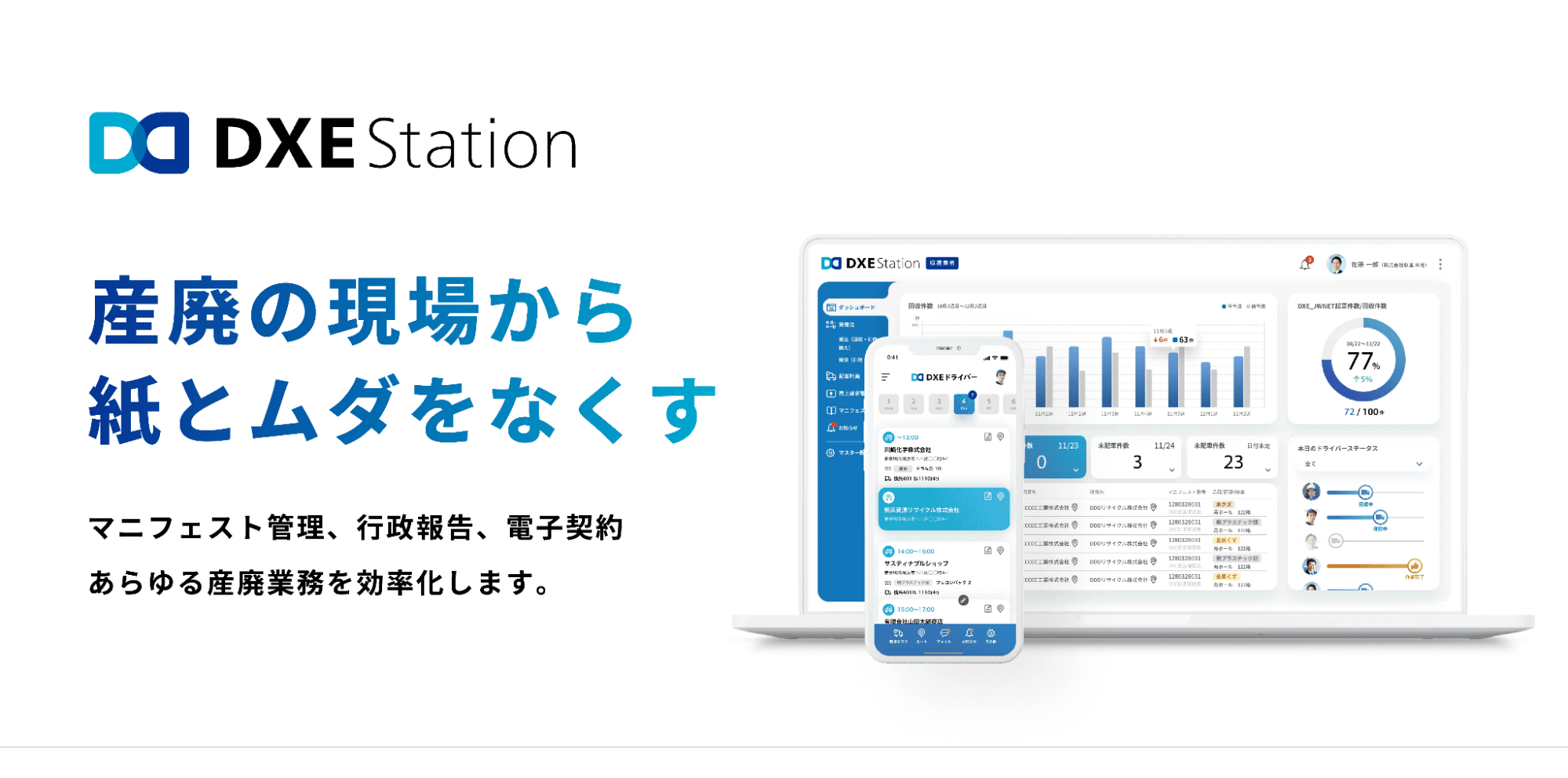 一番の競合は「現状維持」紙文化が根強く残る産廃業界でDXE Stationが描く未来像