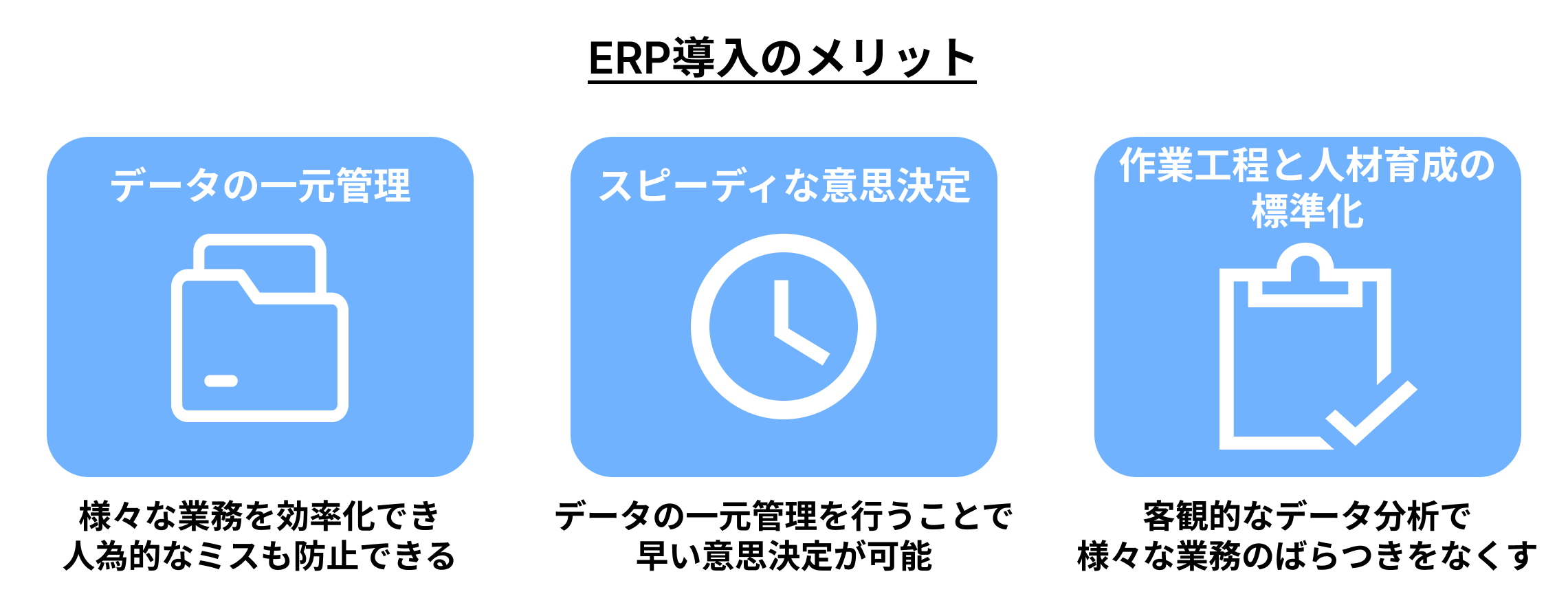 ERP導入のメリット