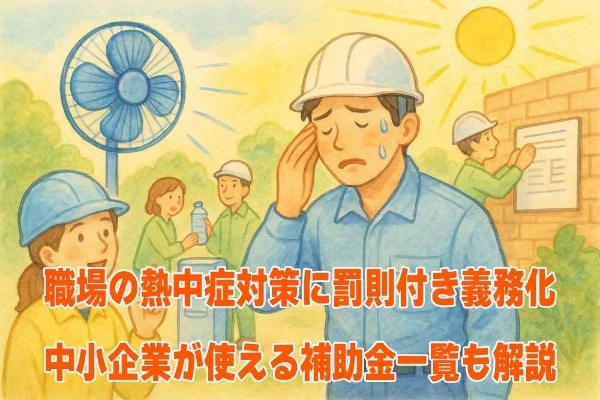 職場の熱中症対策に罰則付き義務化 中小企業が使える補助金一覧も解説